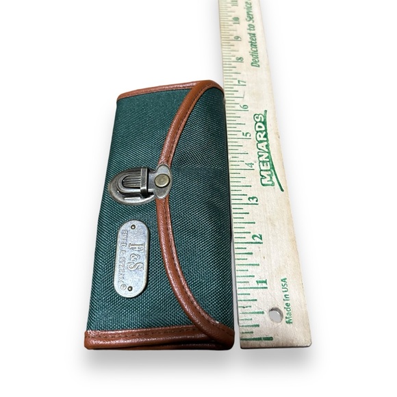 Field and Stream Green Canvas Metal Buckle Clasp Glasses Sunglasses Case Vintage - Picture 3 of 5